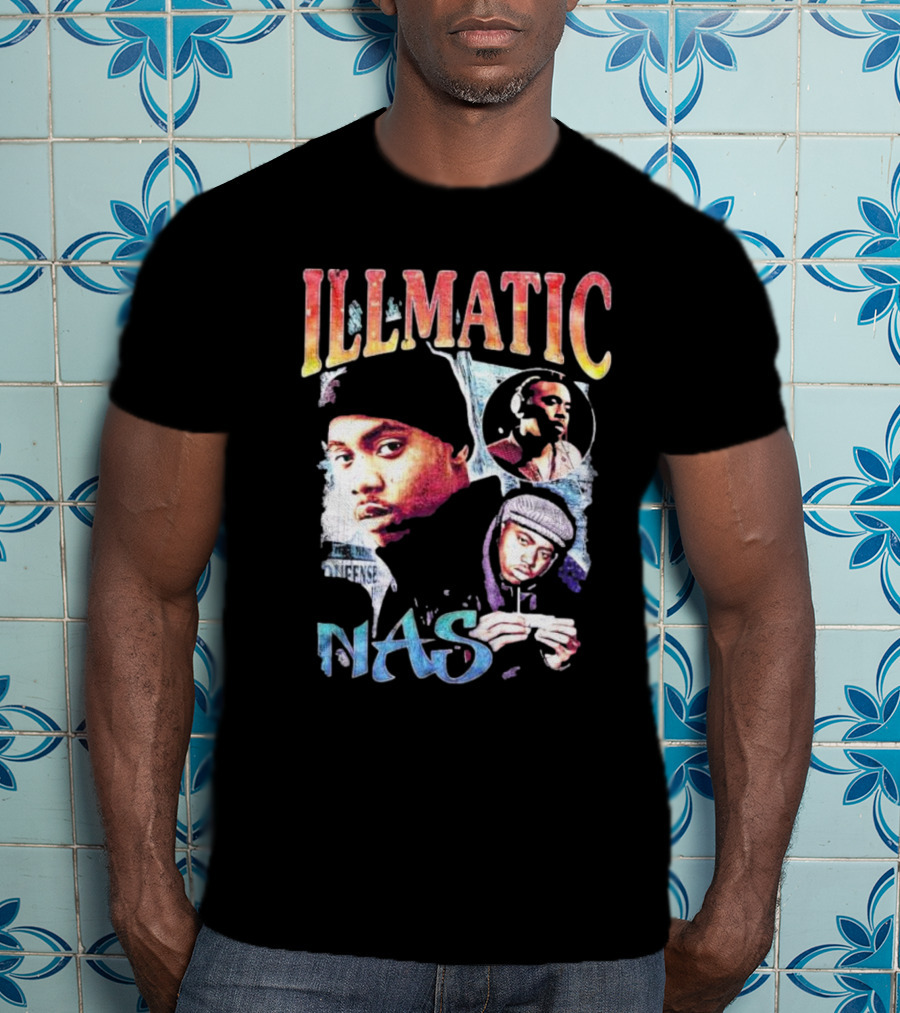 Nas Illmatic Vintage Album Collage T-Shirt