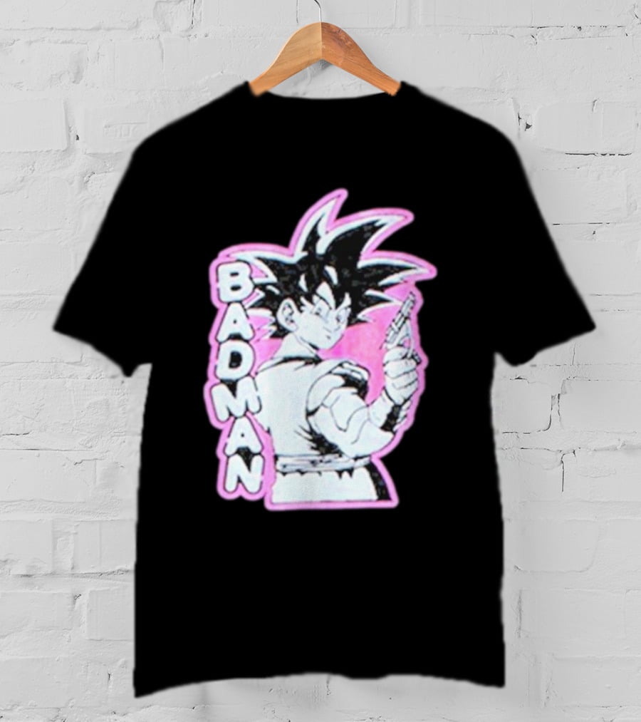 BADMAN Genki Popular Anime Character Vintage Manga T-Shirt