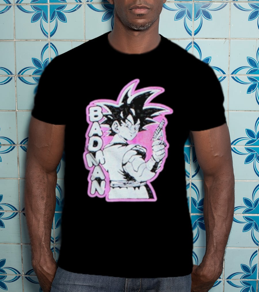 BADMAN Genki Popular Anime Character Vintage Manga T-Shirt
