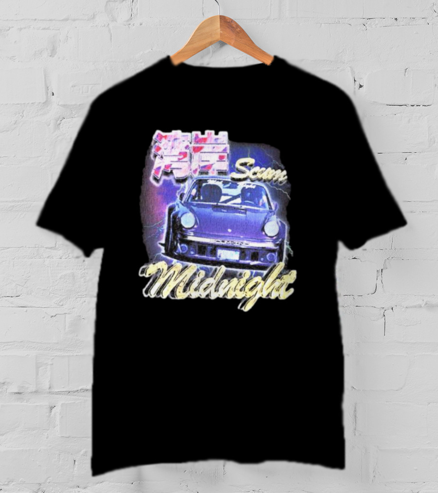 Midnight Scum Neon Car Aesthetic T-Shirt