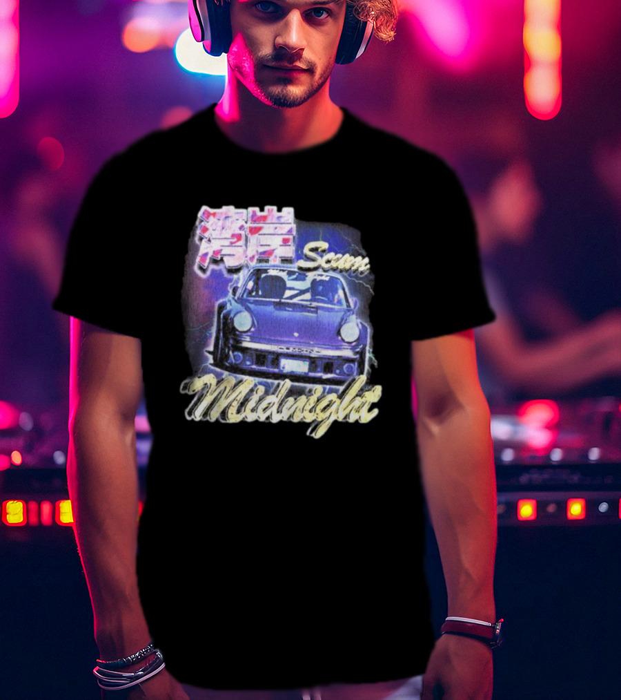 Midnight Scum Neon Car Aesthetic T-Shirt