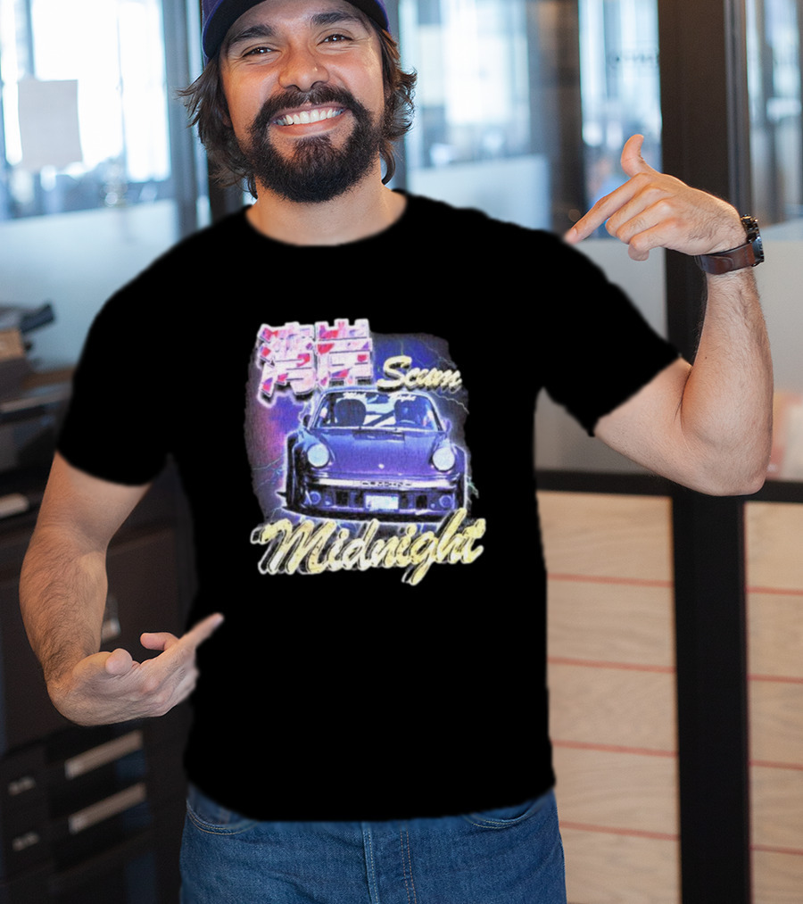 Midnight Scum Neon Car Aesthetic T-Shirt
