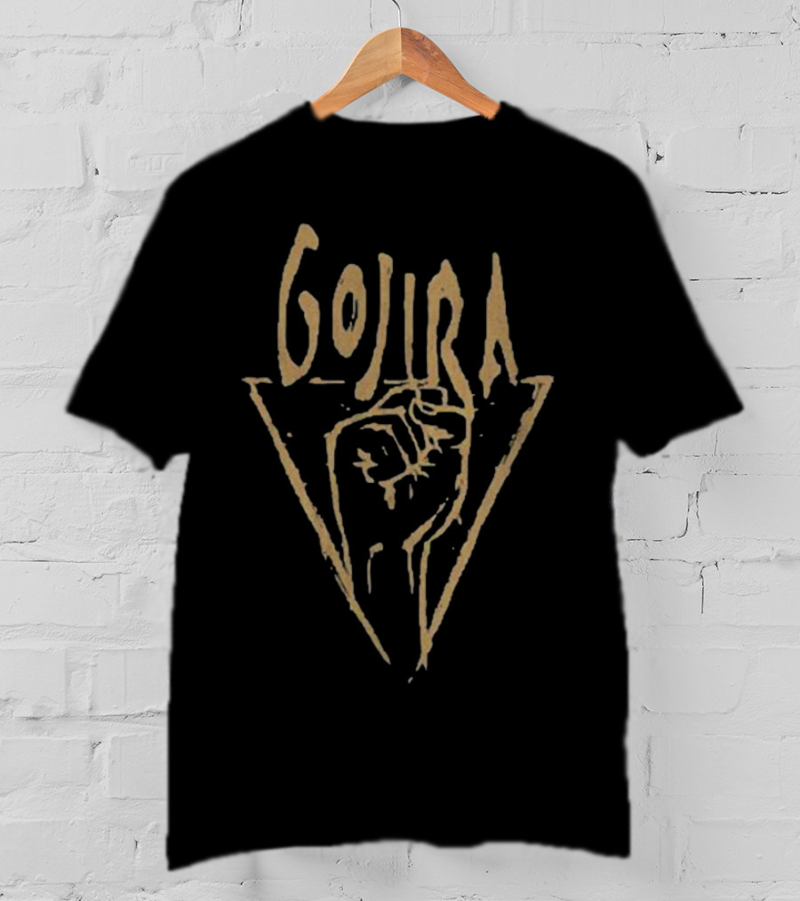 Gojira Power Glove Fist Logo Triangle T-Shirt