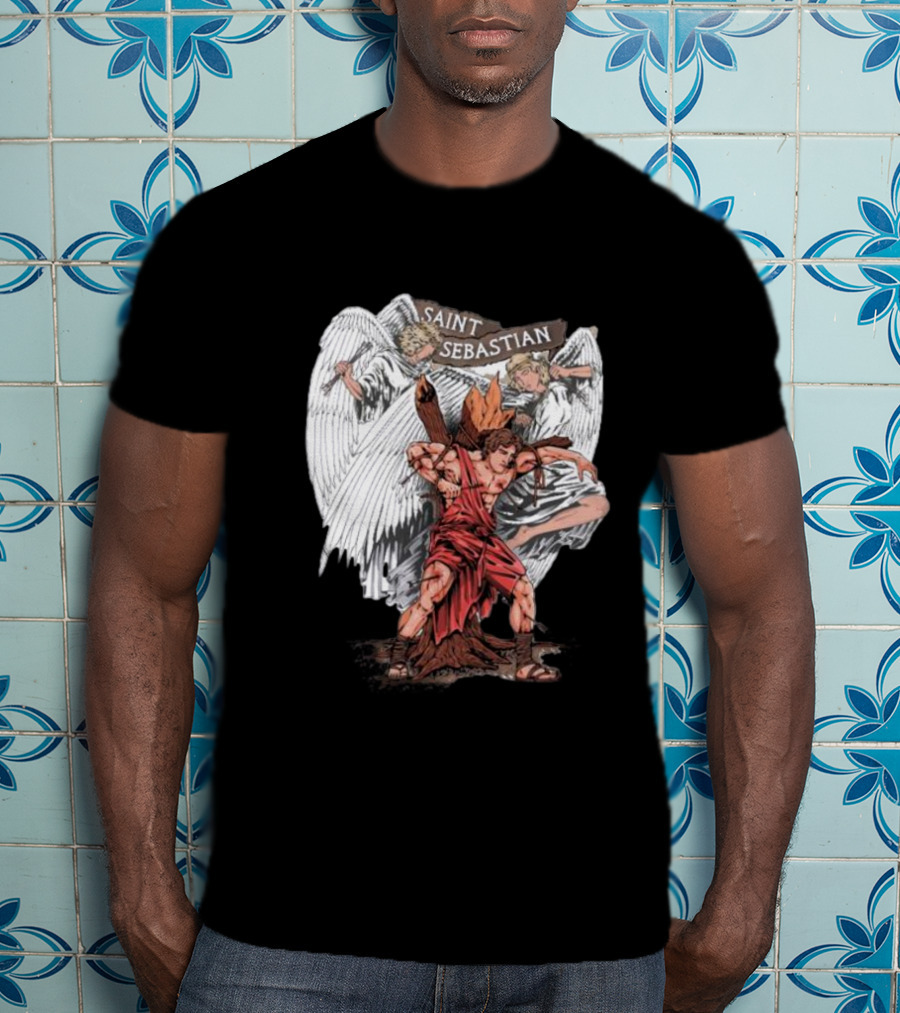 Saint Sebastian Angelic Guardians T-Shirt