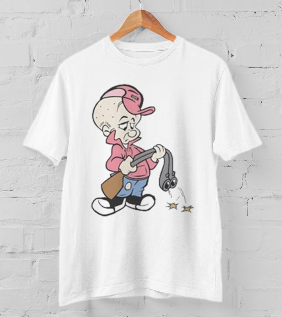 Scum Elmah Parody Elmer Fudd Gangster Suspicious Character Smoking Gun T-Shirt