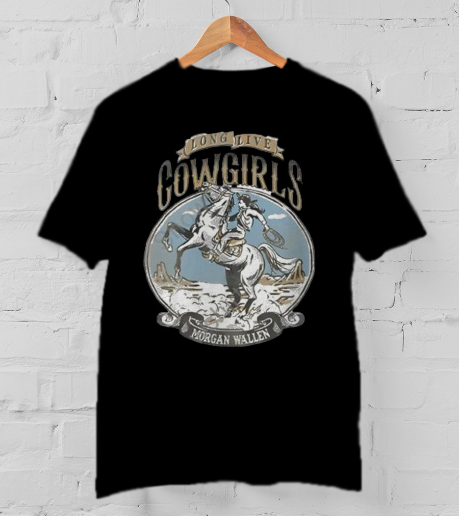Long Live Cowgirls Morgan Wallen Vintage Rodeo Scene T-Shirt