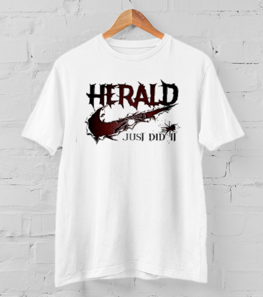 Herald Just Did It Dark Fantasy Red Sword T-Shirt