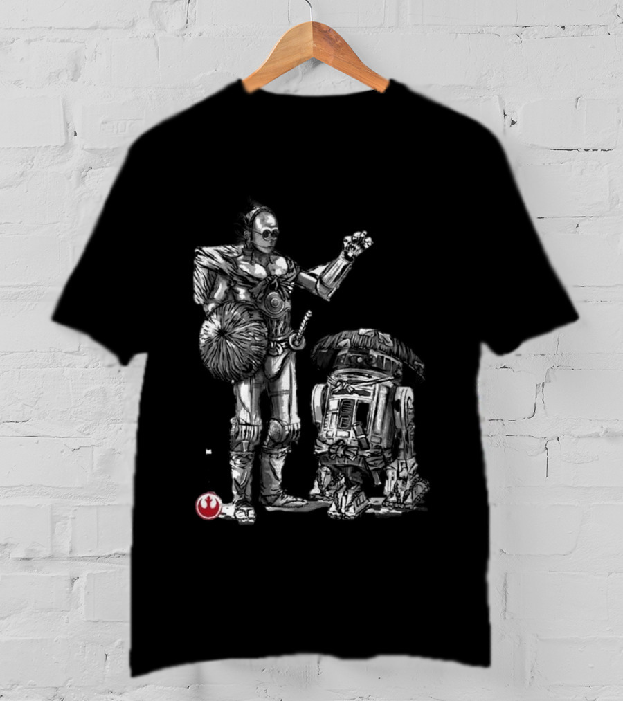 Samurai Droids Sumi-e Star Wars Rebels T-Shirt