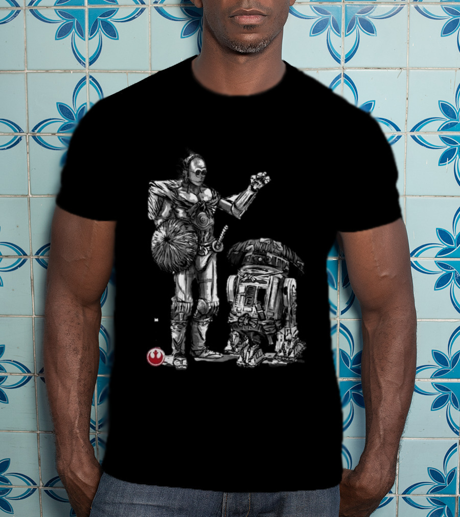 Samurai Droids Sumi-e Star Wars Rebels T-Shirt