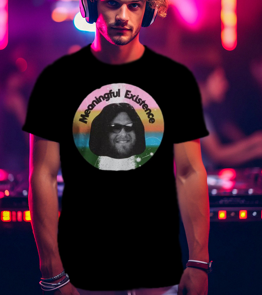Meaningful Existence Rainbow Retro T-Shirt