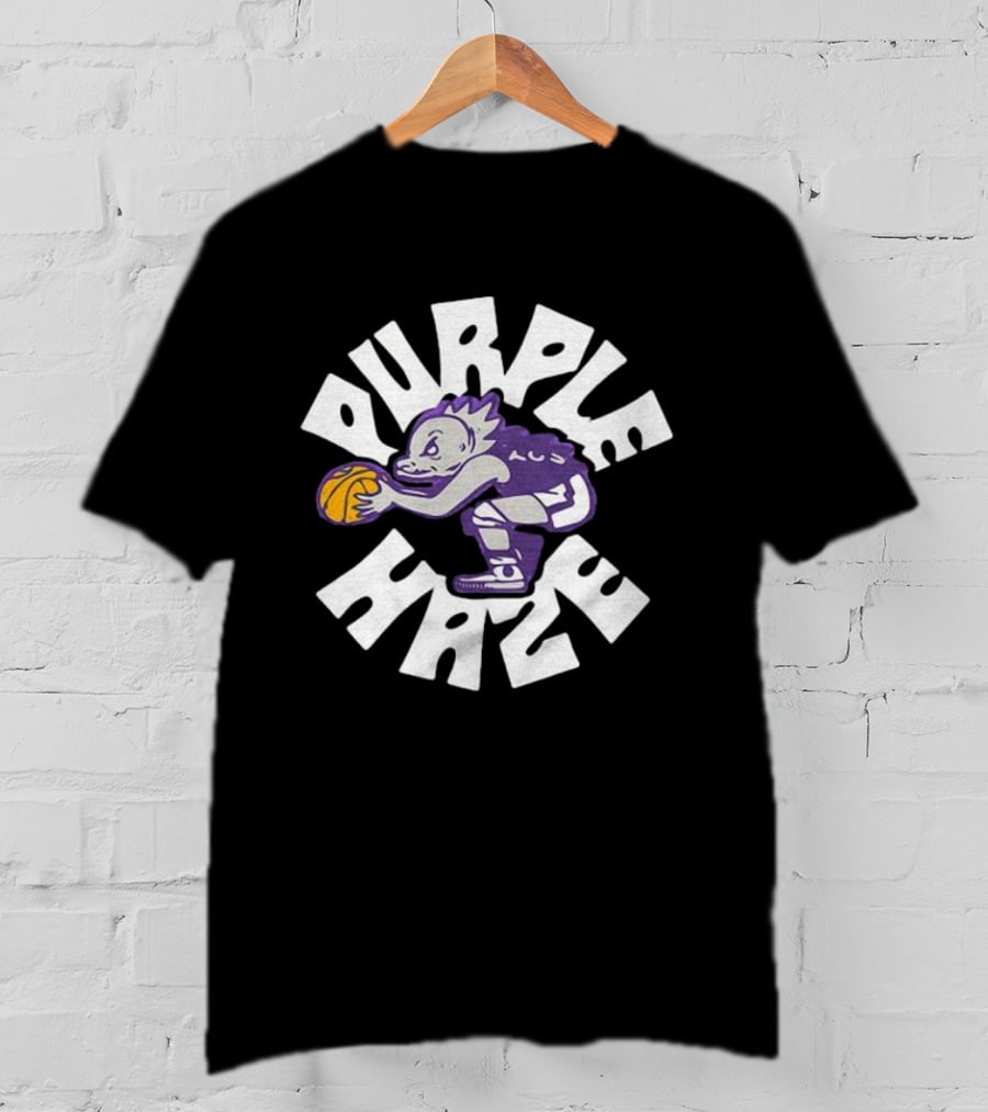 TCU Basketball Purple Haze Frog Basketball Player T-Shirt
