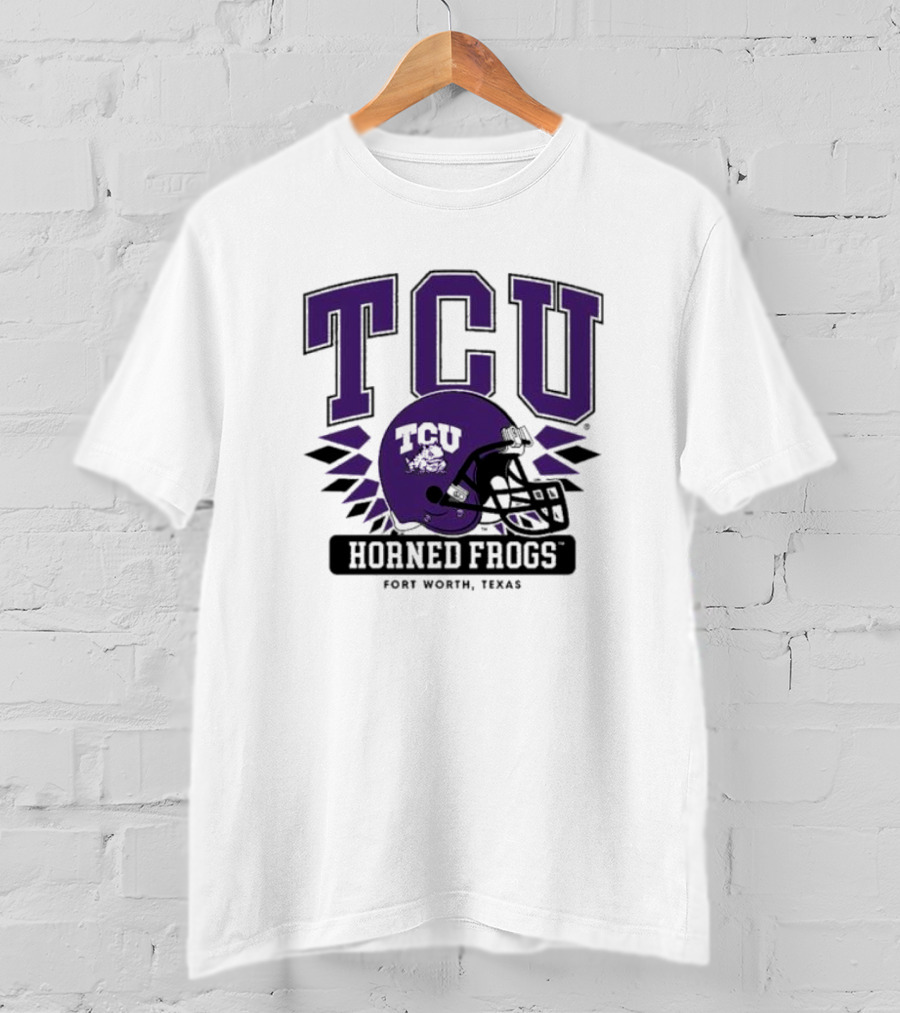 TCU Horned Frogs Football Helmet Fort Worth Texas T-Shirt