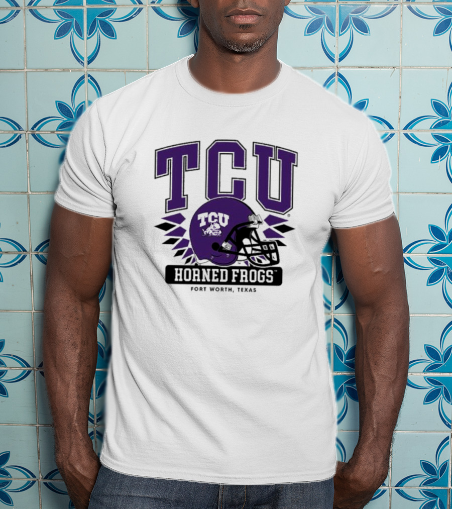 TCU Horned Frogs Football Helmet Fort Worth Texas T-Shirt