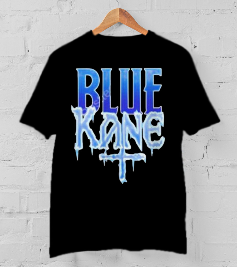 Blue Kane Icy Font Merchandise T-Shirt