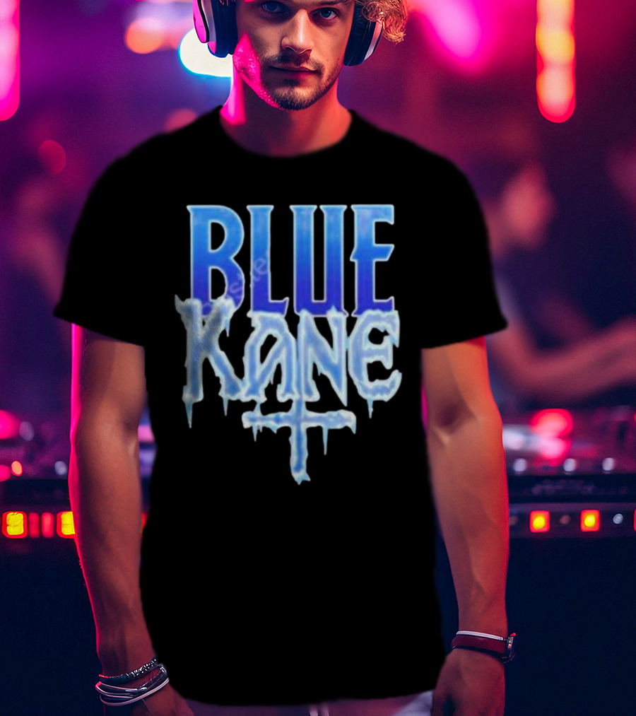 Blue Kane Icy Font Merchandise T-Shirt