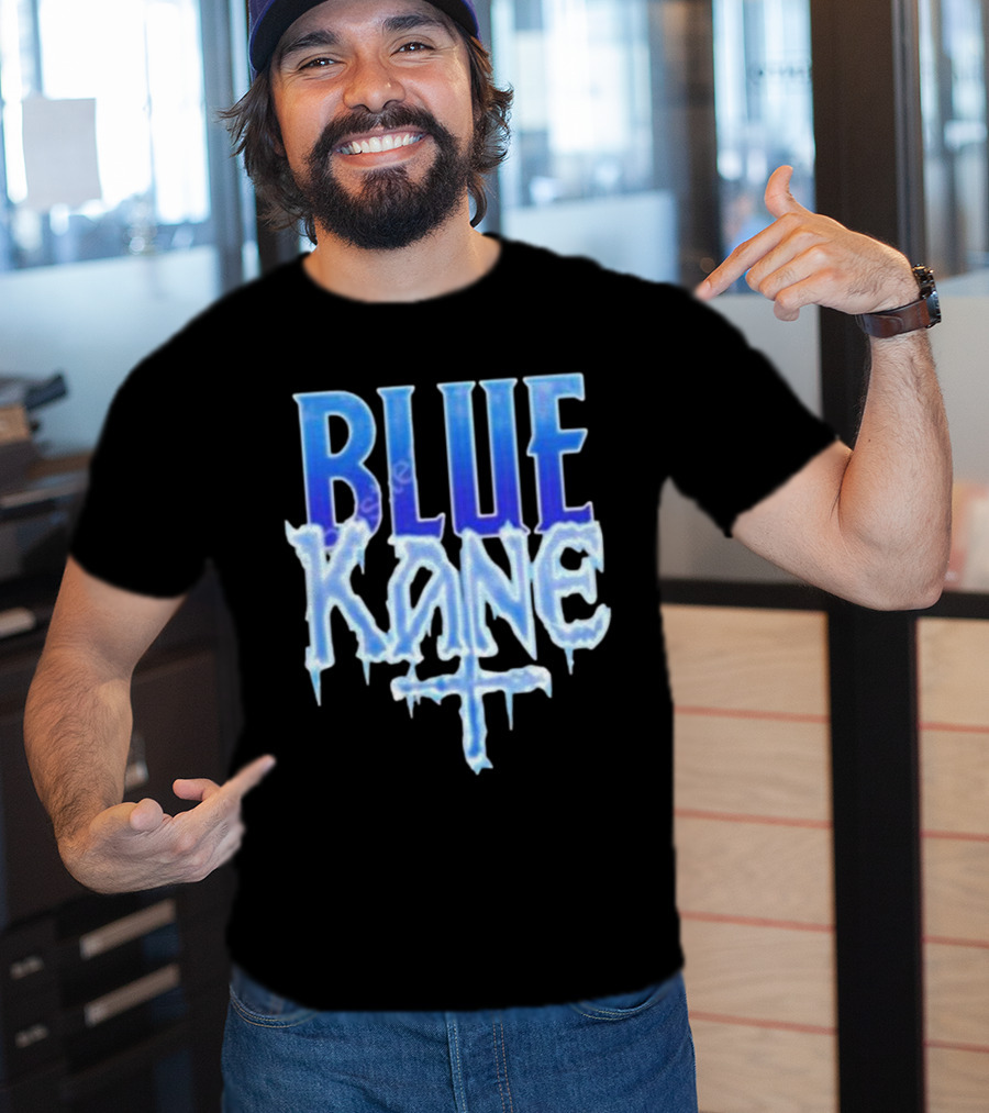 Blue Kane Icy Font Merchandise T-Shirt