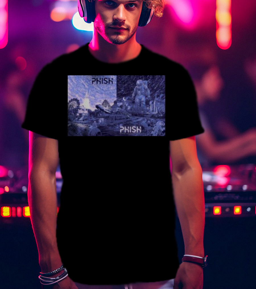 Phish Huntsville Space Astronaut And Carnival Split Scene T-Shirt