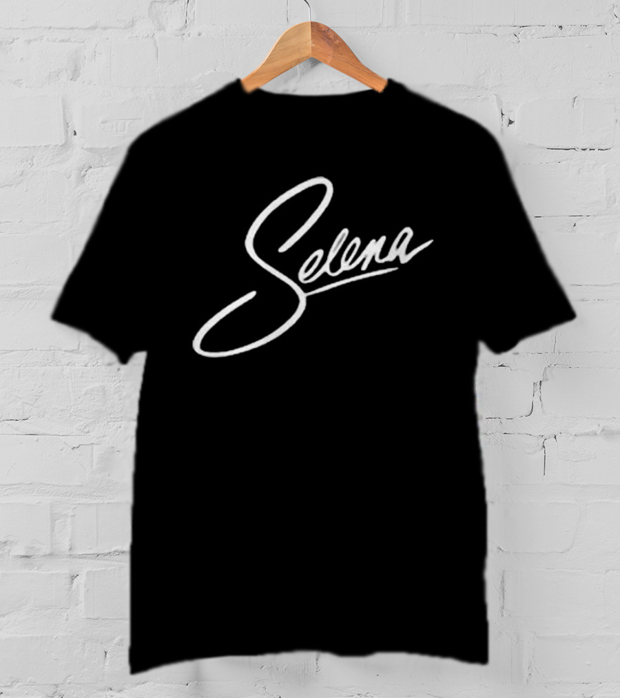 Selena Quintanilla Signature Script Iconic Autograph T-Shirt