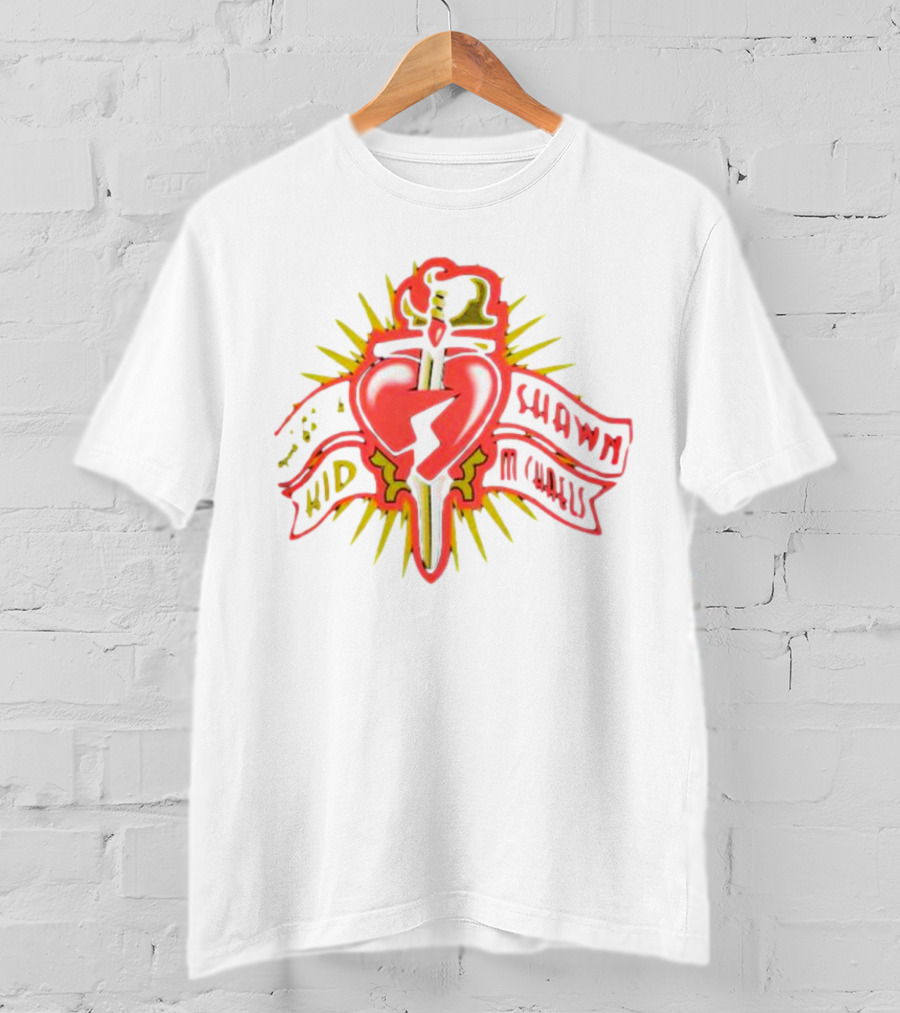 Shawn Michaels Heartbreak Kid Dagger Heart T-Shirt