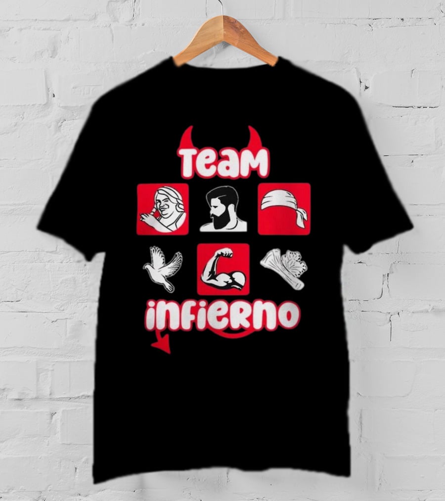 Team Infierno Casa De Los Famosos Trend Icon Set T-Shirt