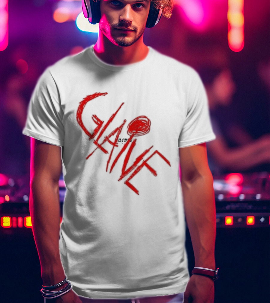 Glaive Red Brushstroke Burn Photo T-Shirt