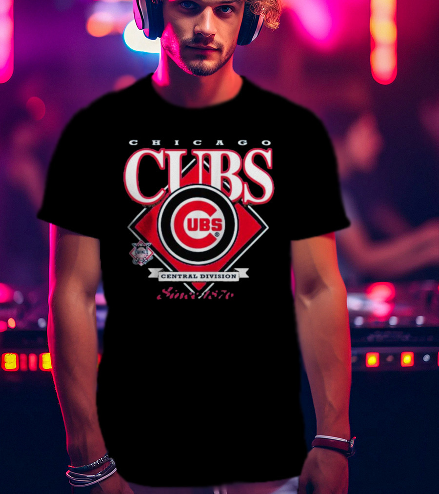 Chicago Cubs Central Division Since 1876 MLB New Era T-Shirt
