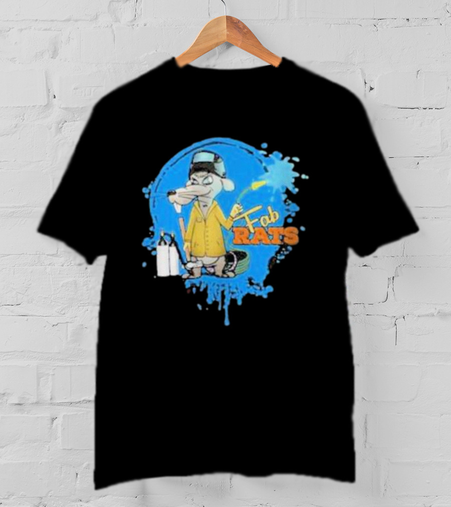 Fab Rats Painter Mouse Cartoon Character T-Shirt