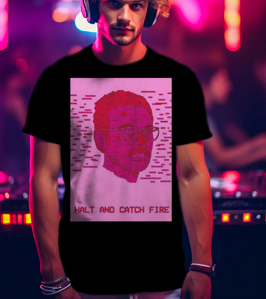 Halt And Catch Fire Retro Pixel T-Shirt