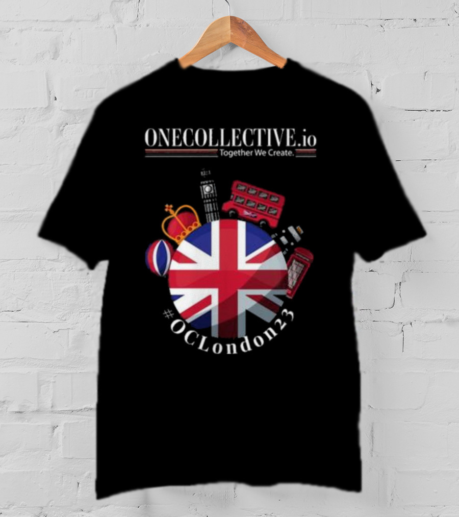 ONECOLLECTIVE.io #OCLondon23 Together We Create British Iconic Symbols T-Shirt