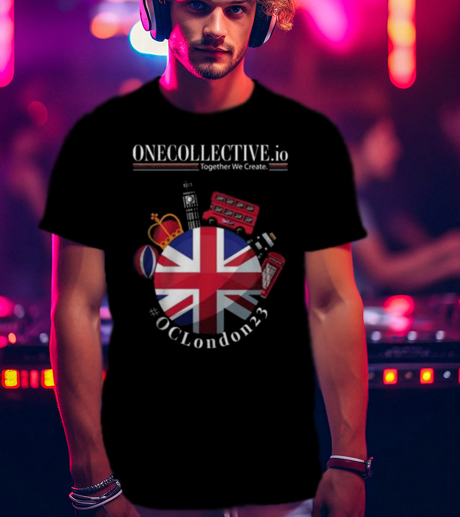 ONECOLLECTIVE.io #OCLondon23 Together We Create British Iconic Symbols T-Shirt