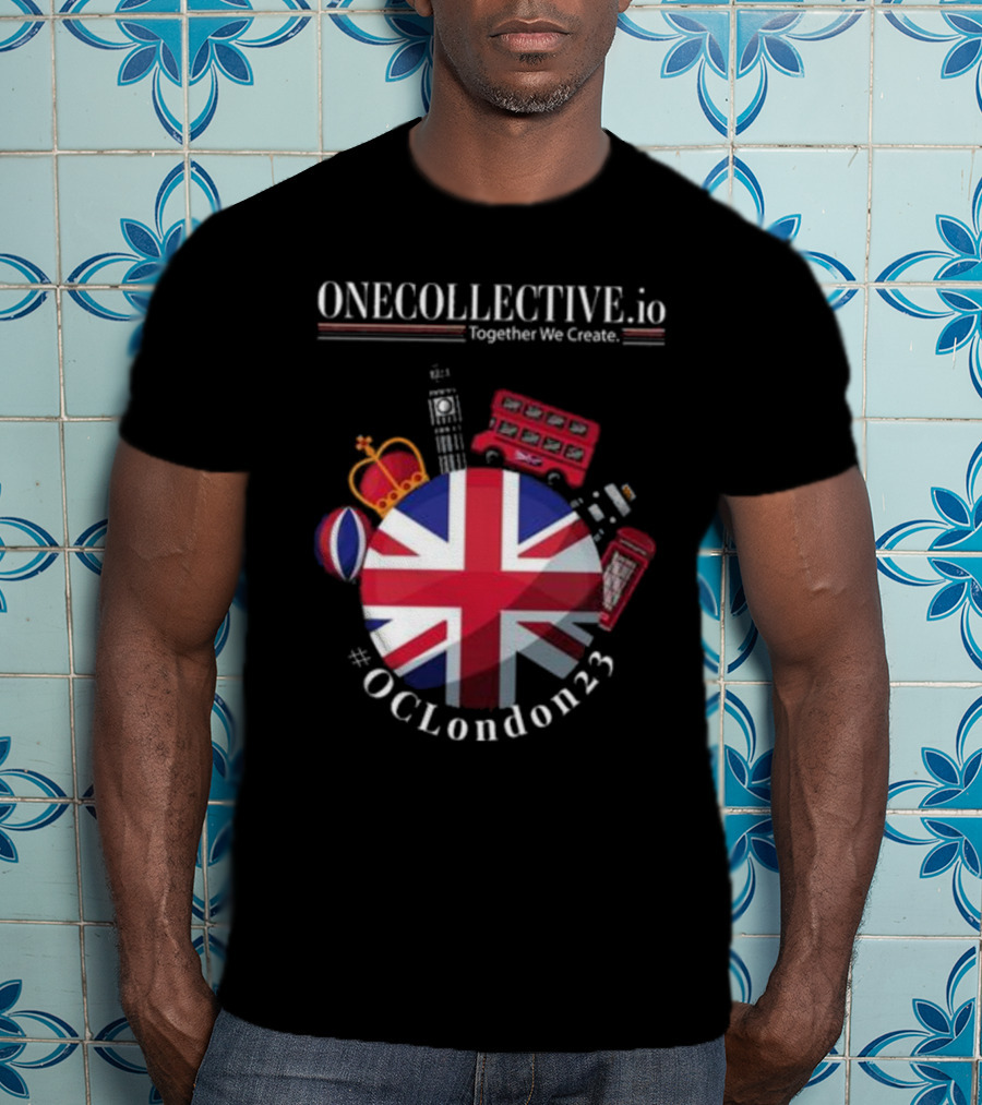 ONECOLLECTIVE.io #OCLondon23 Together We Create British Iconic Symbols T-Shirt