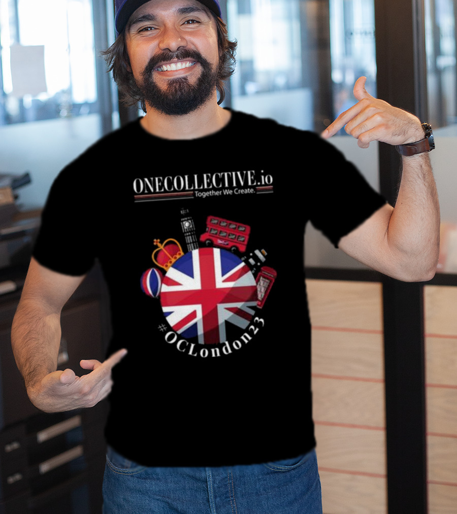 ONECOLLECTIVE.io #OCLondon23 Together We Create British Iconic Symbols T-Shirt