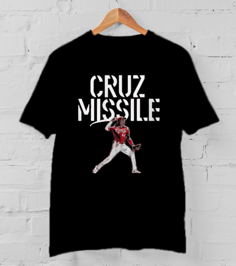 CRUZ Missile Reds Baseball Player 44 T-Shirt