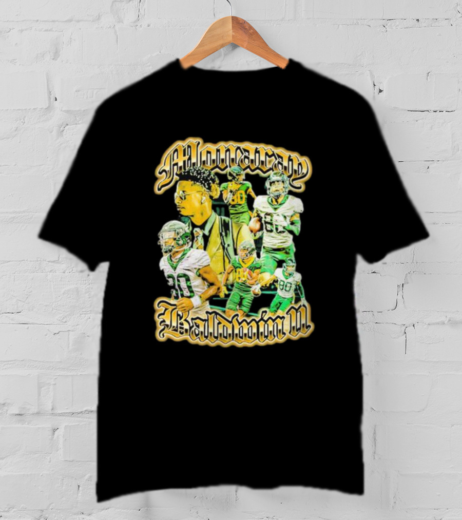Alonarap Baldwin Vintage Football Montage T-Shirt