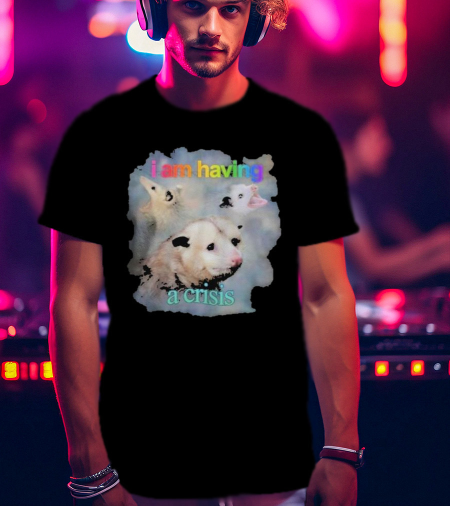 I Am Having A Crisis Possum T-Shirt