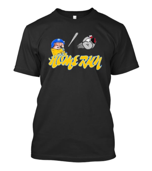 NAFO Baseball Home Run Meme Dog Batting Helmet T-Shirt
