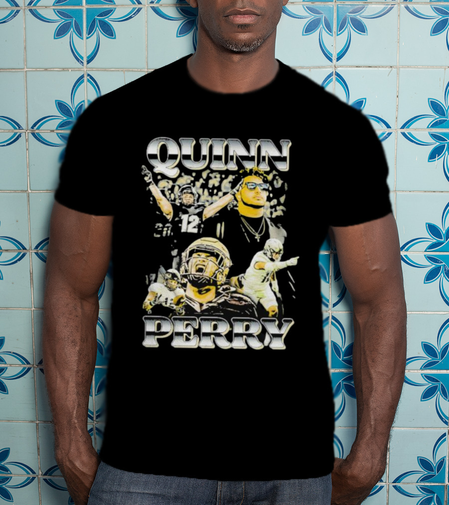 Quinn Perry Vintage Lightweight Football Celebration Montage T-Shirt