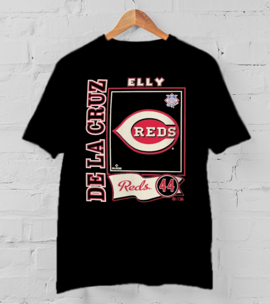 Elly De La Cruz Reds 44 Cincinnati MLBPA Player T-Shirt