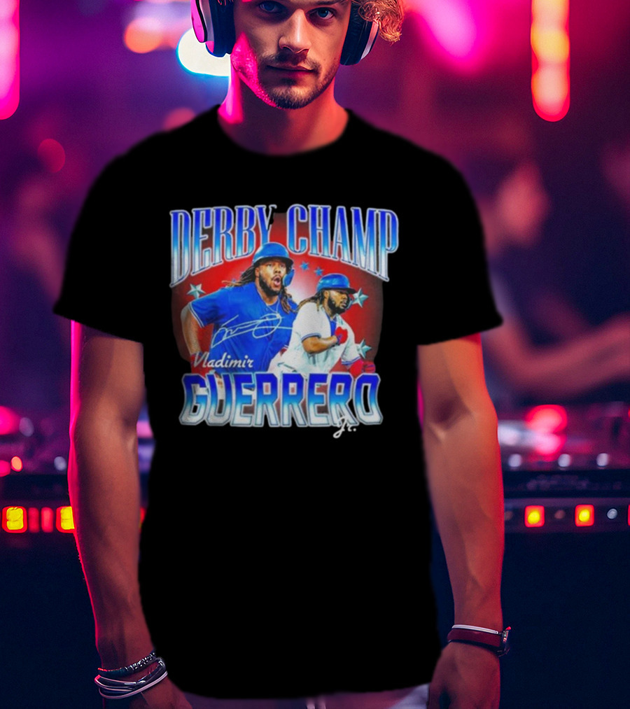 Derby Champ Vladimir Guerrero Jr. Home Run Signature T-Shirt