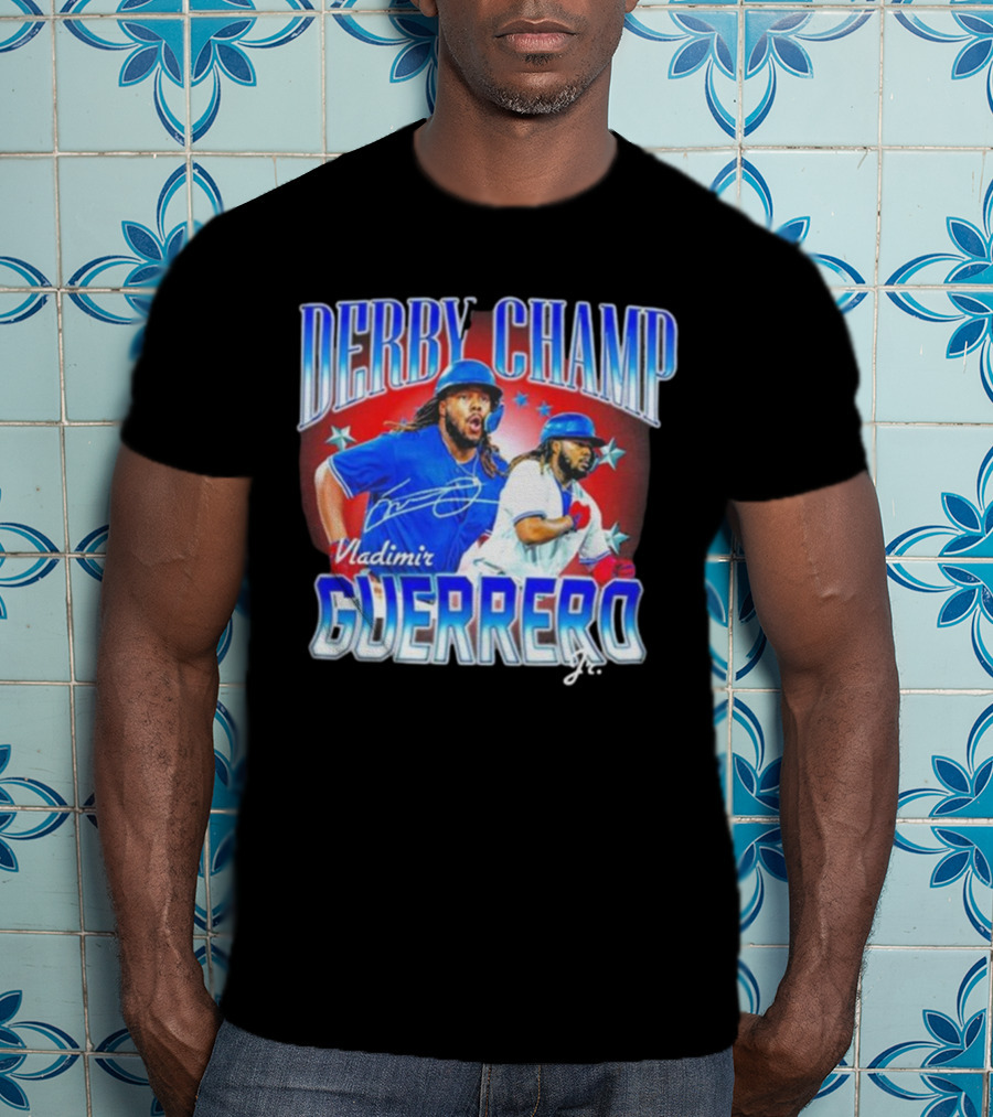 Derby Champ Vladimir Guerrero Jr. Home Run Signature T-Shirt