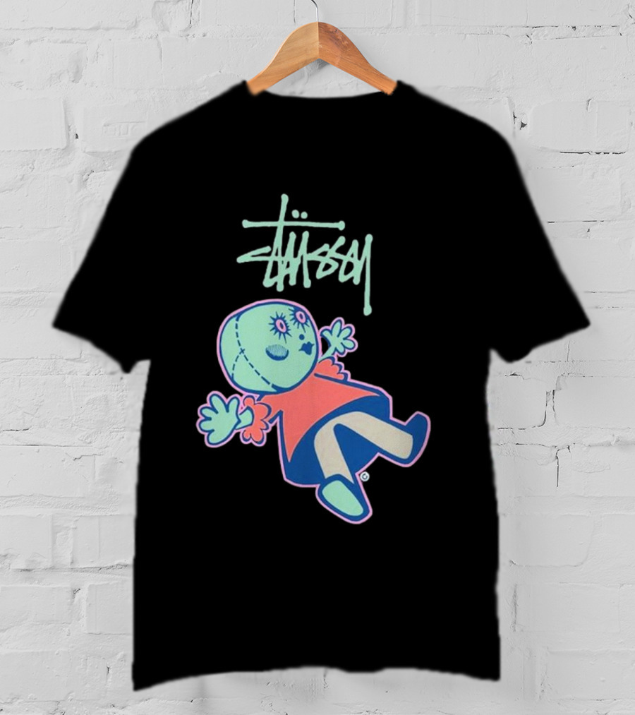 Stussy Dollie Pastel Stitched Character T-Shirt