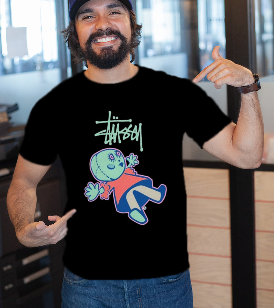 Stussy Dollie Pastel Stitched Character T-Shirt