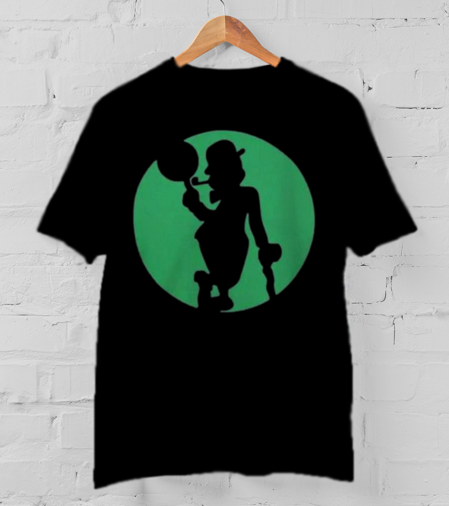 Boston Celtics Shamrock Silhouette Brand T-Shirt