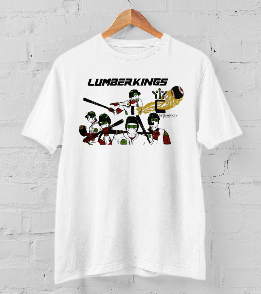 LumberKings Baseball Team With Synergy Mural T-Shirt