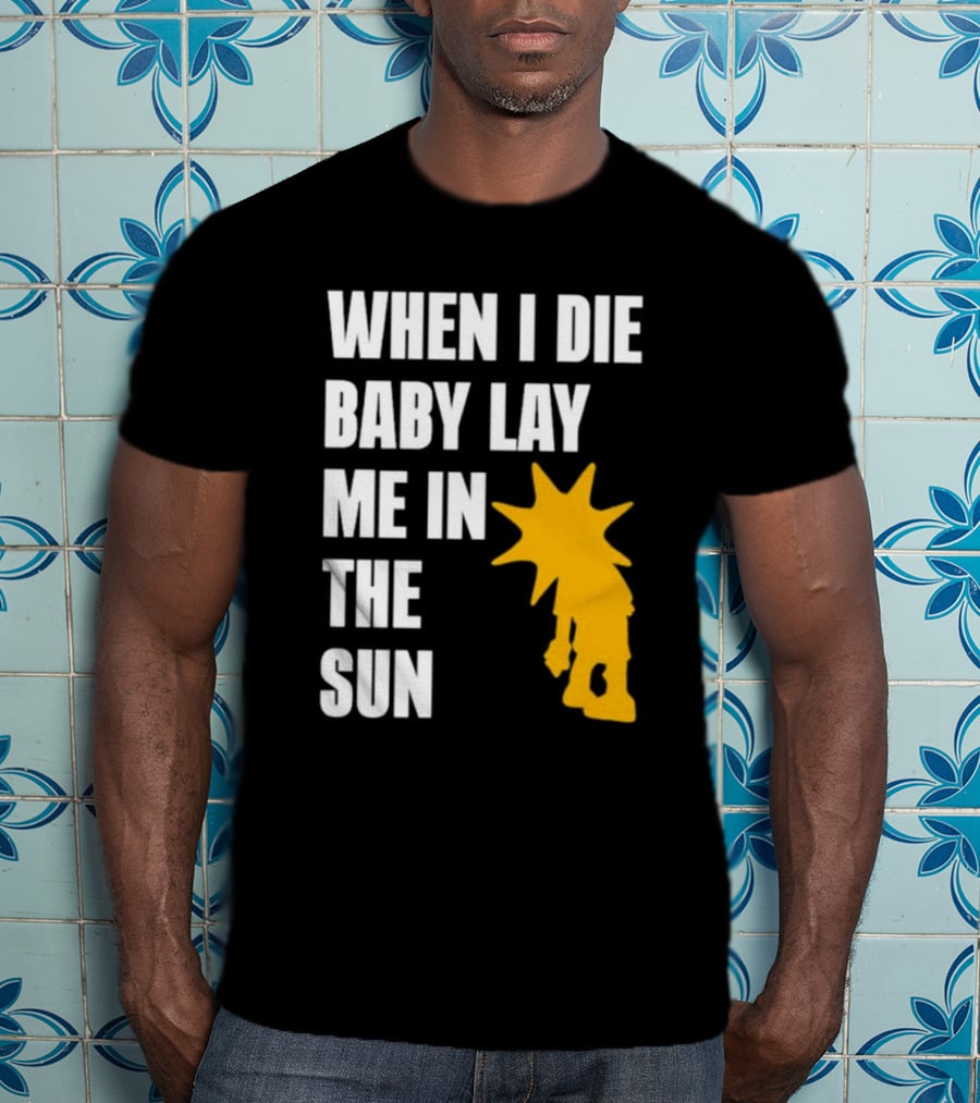 When I Die Baby Lay Me In The Sun Dominic Fike Sunburst T-Shirt