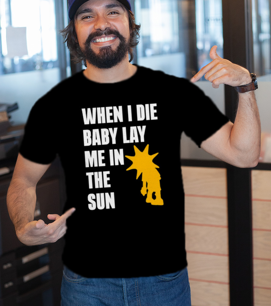 When I Die Baby Lay Me In The Sun Dominic Fike Sunburst T-Shirt
