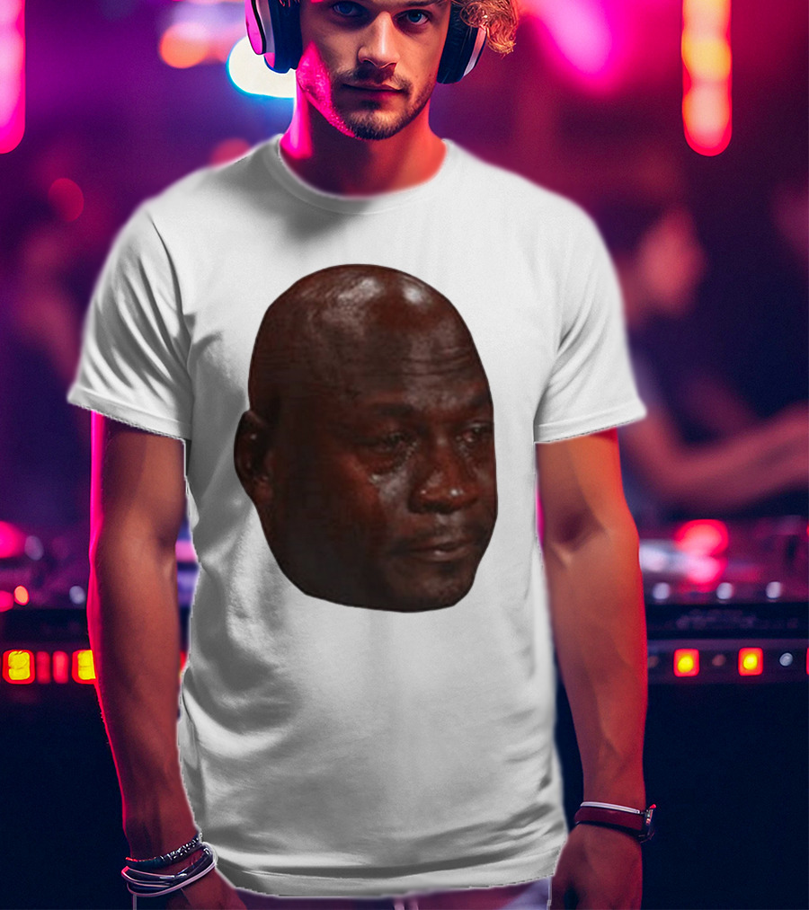 Crying Michael Jordan Meme Iconic Expression T-Shirt