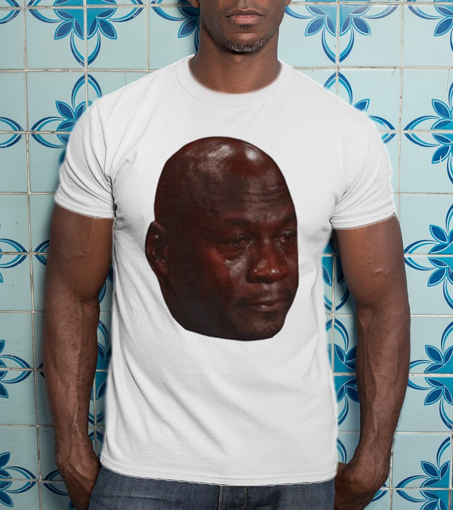 Crying Michael Jordan Meme Iconic Expression T-Shirt