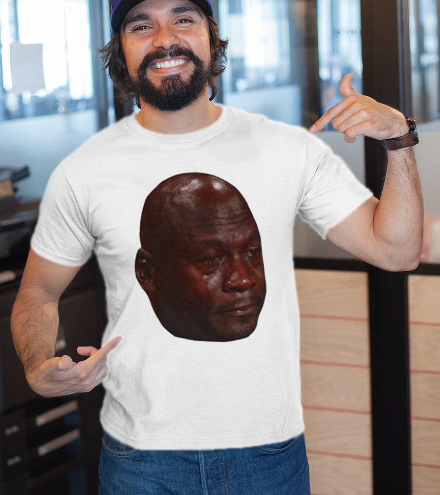 Crying Michael Jordan Meme Iconic Expression T-Shirt