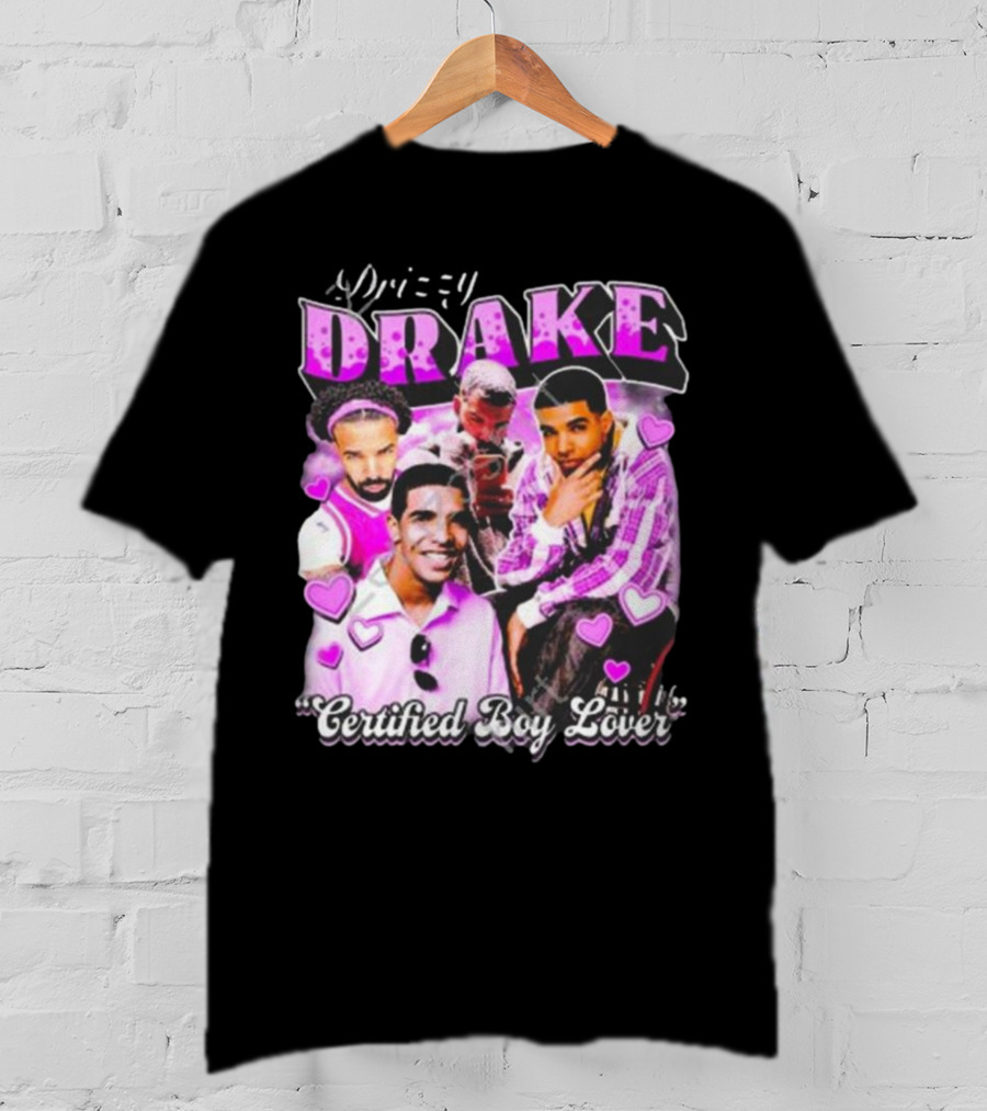 Drizzy Drake Certified Boy Lover Hearts Collage T-Shirt